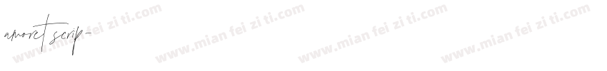 amoret scrip字体转换